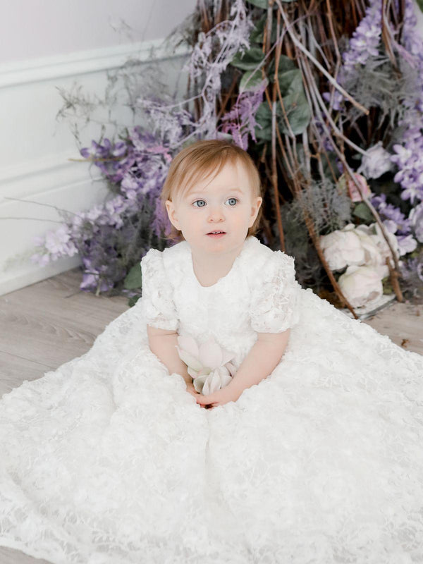 Baby Baptism Dresses Flower Girl Wedding White Dress