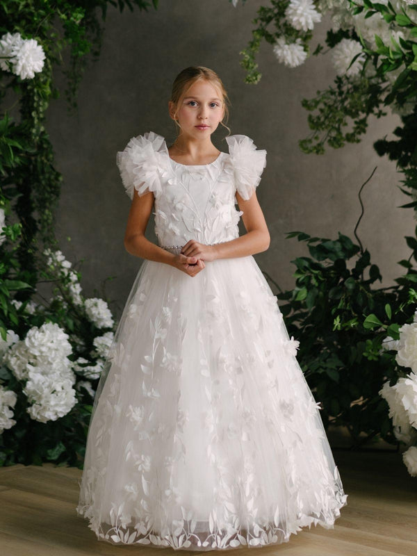 First Communion Communion Dresses Flower Girl Wedding White Dress