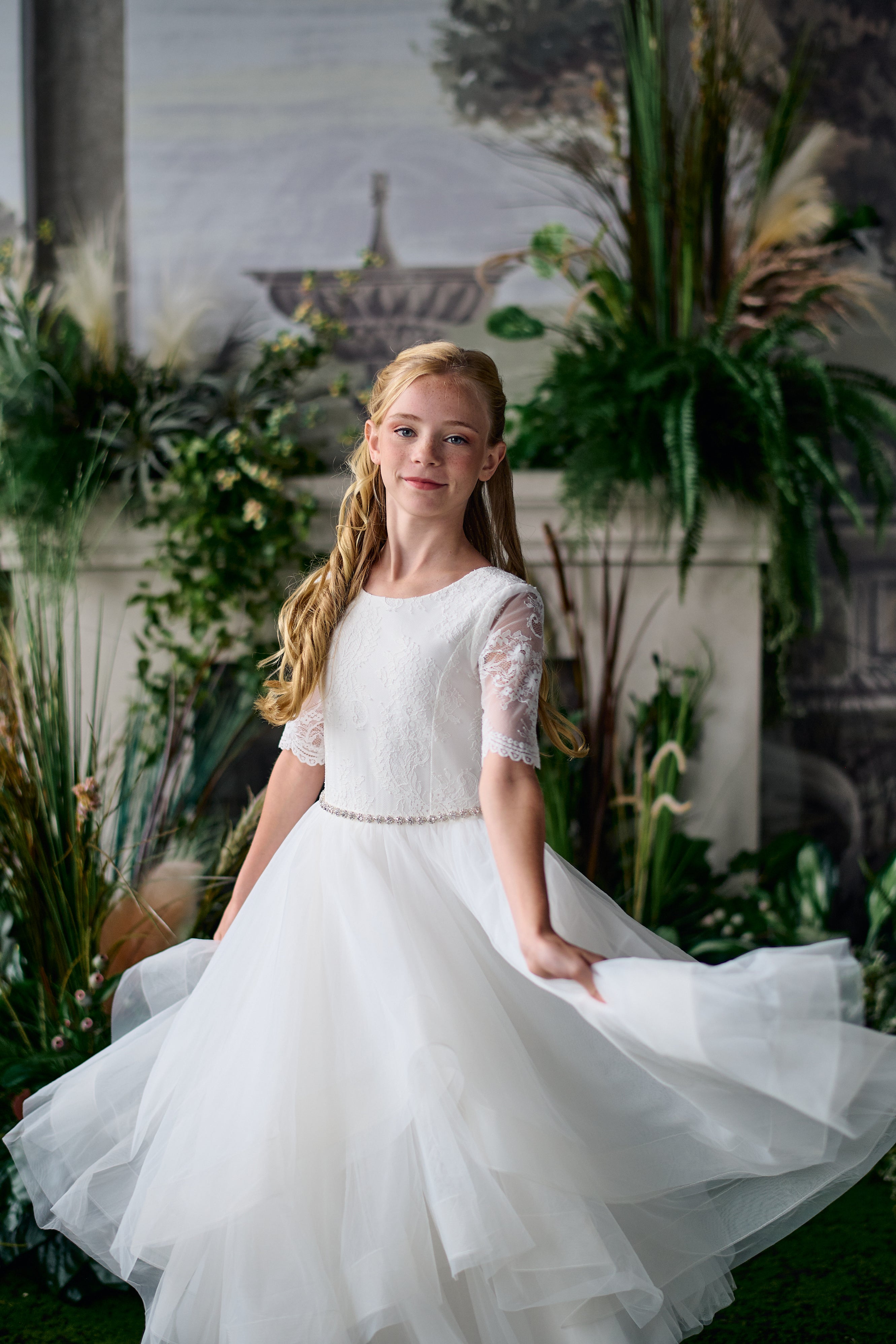 TETER WARM Best Communion Baptism Flower Girl Occasion Dresses Design in The Strip