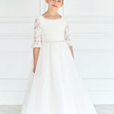 First Communion Communion Dresses Flower Girl Wedding White Dress