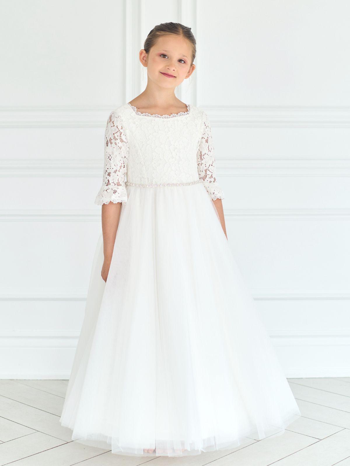 First Communion Communion Dresses Flower Girl Wedding White Dress