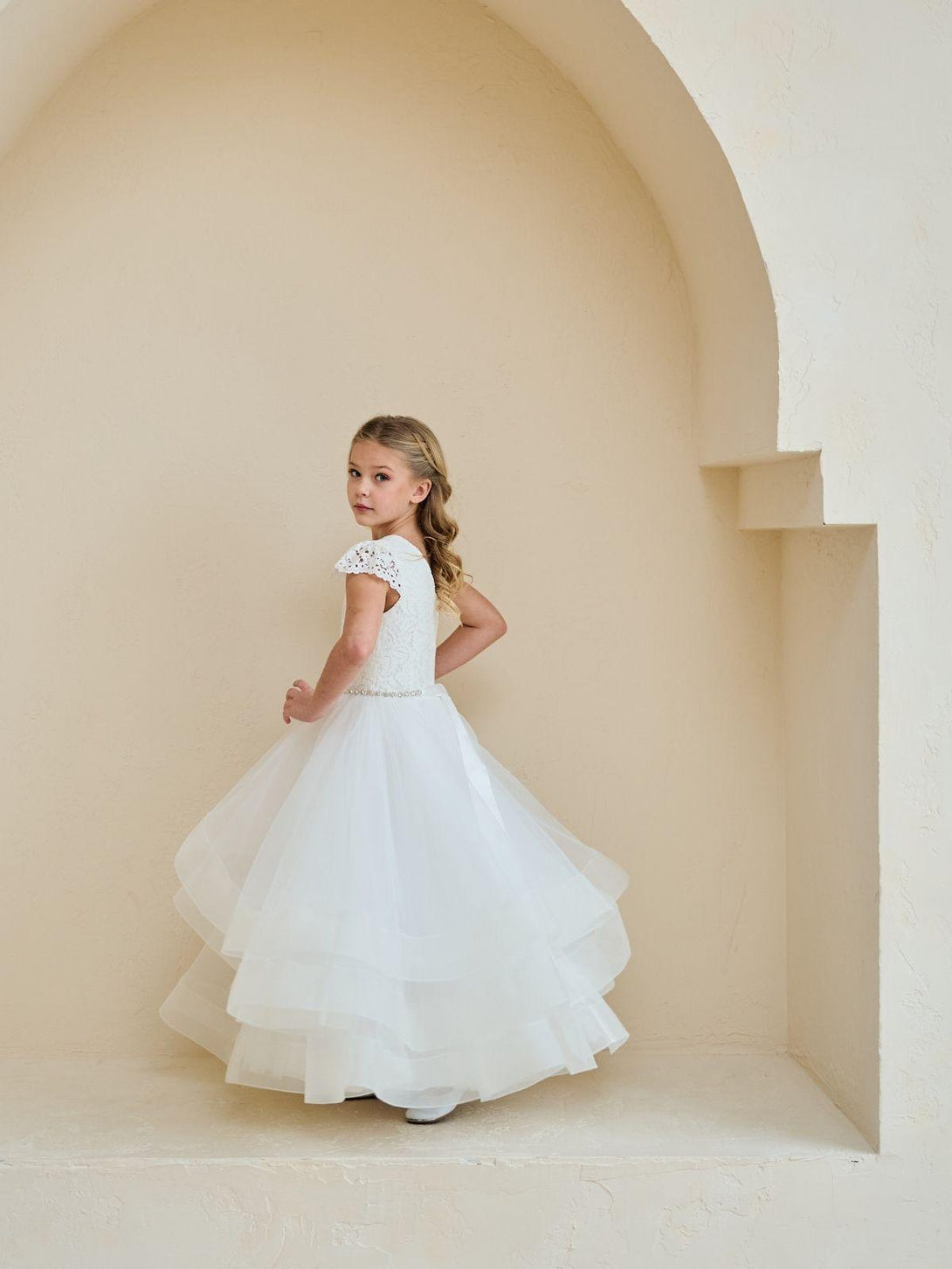 First Communion Communion Dresses Flower Girl Wedding White Dress