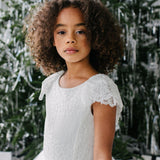 First Communion Flower Girl Wedding White Dress