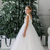 First Communion Communion Dresses Flower Girl Wedding White Dress
