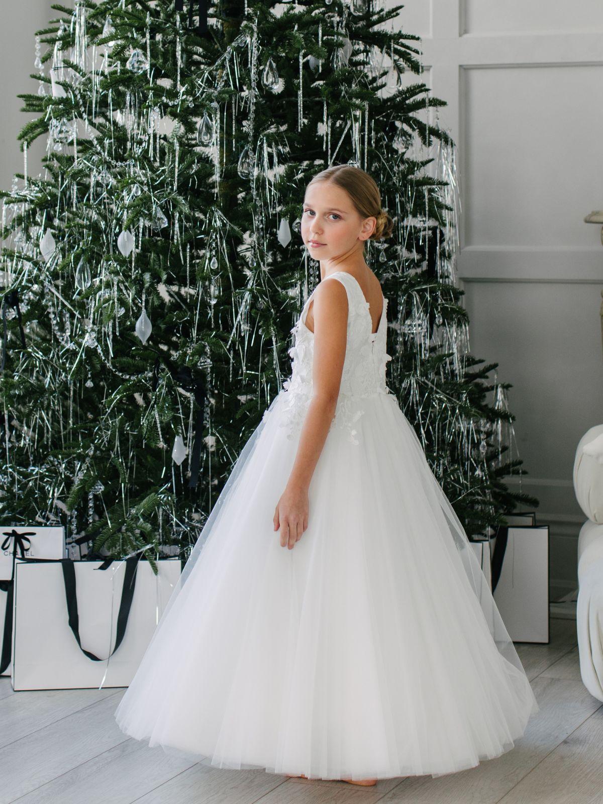 First Communion Communion Dresses Flower Girl Wedding White Dress