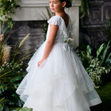 First Communion Flower Girl Wedding White Dress