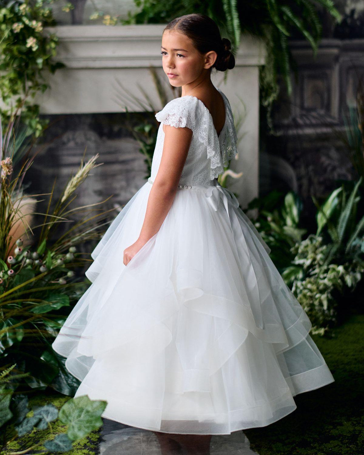 First Communion Flower Girl Wedding White Dress