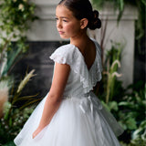 First Communion Flower Girl Wedding White Dress