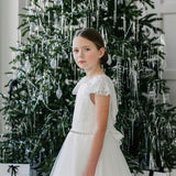 First Communion Communion Dresses Flower Girl Wedding White Dress