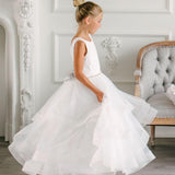 First Communion Flower Girl Wedding White Dress