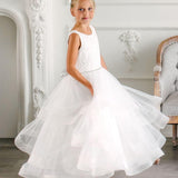 First Communion Flower Girl Wedding White Dress