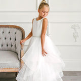 First Communion Flower Girl Wedding White Dress