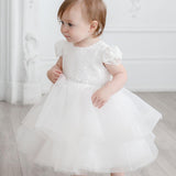 Baby Baptism Dresses Flower Girl Wedding White Dress