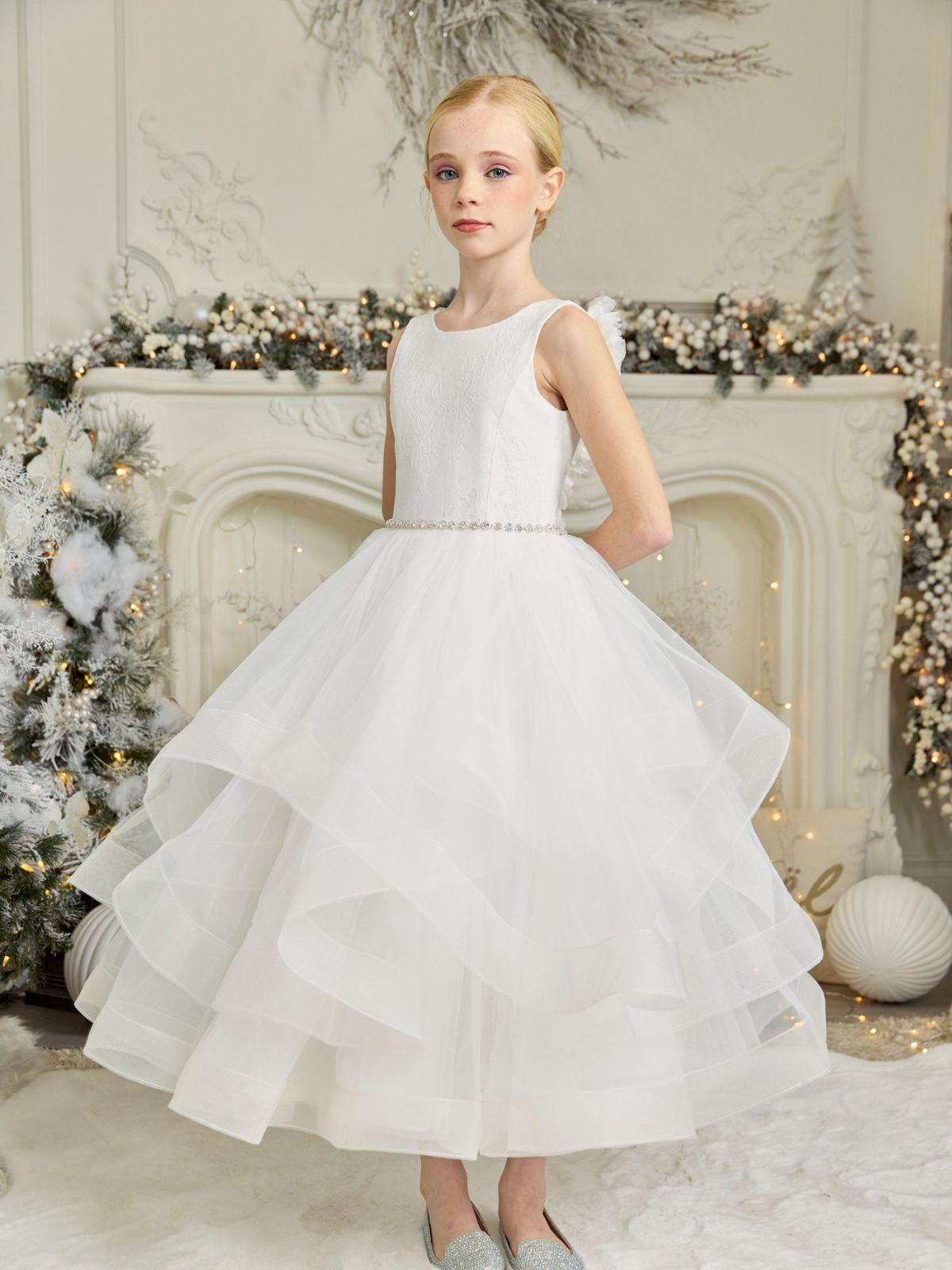 First Communion Communion Dresses Flower Girl Wedding White Dress