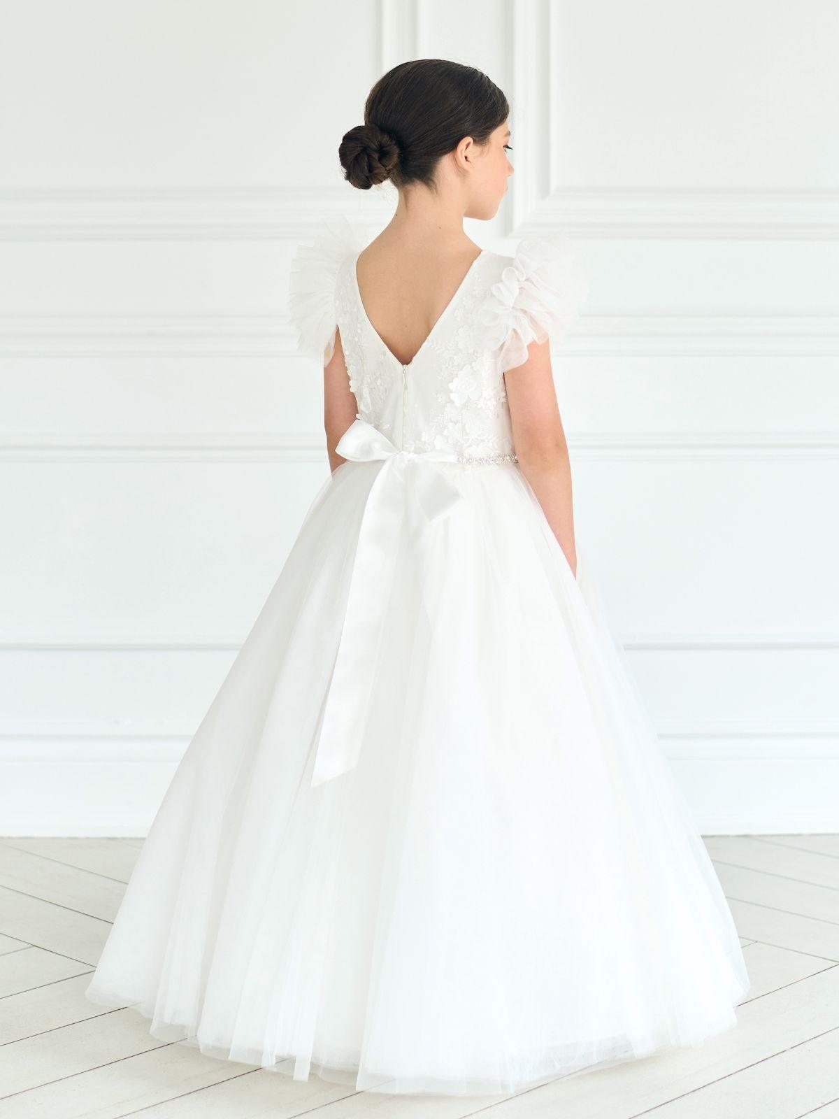 Communion Girls White Dress Princess Wear in New York