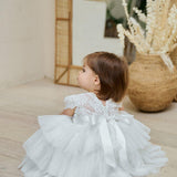 Baby Baptism Dresses Flower Girl Wedding White Dress