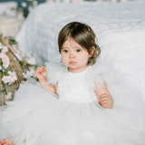 Baby Baptism Dresses Flower Girl Wedding White Dress