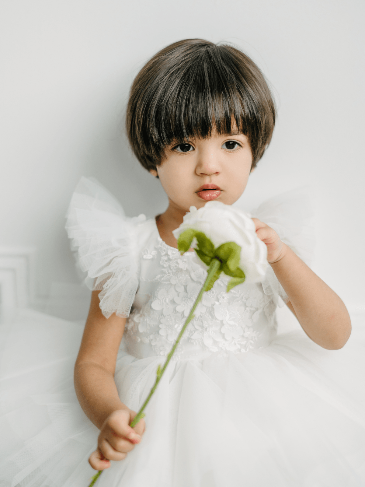 Baby Baptism Dresses Flower Girl Wedding White Dress