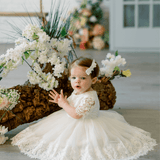 Baby Baptism Dresses Flower Girl Wedding White Dress