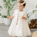 Baby Baptism Dresses Flower Girl Wedding White Dress