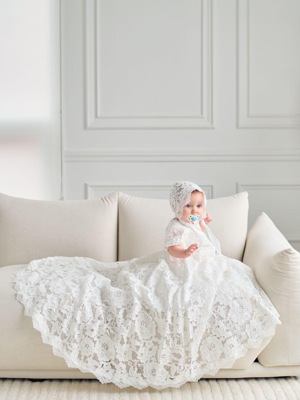 TETER WARM Baptism First Birthday Flower Lace Princess Dress in New Jersey