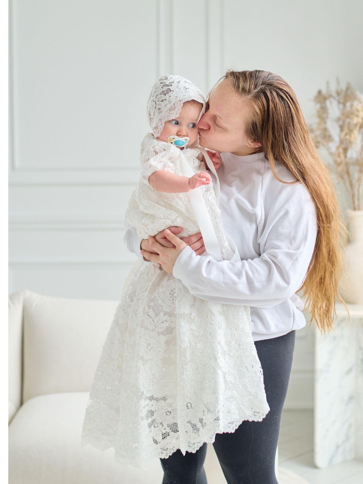 TETER WARM Baptism First Birthday Flower Lace Princess Dress in New Jersey