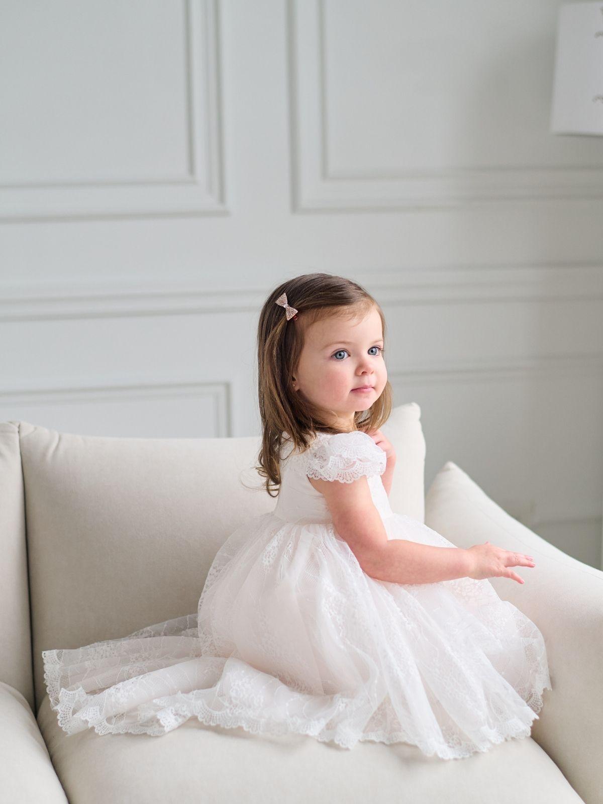 TETER WARM Baptism First Birthday Flower Lace Princess Dress in New Jersey