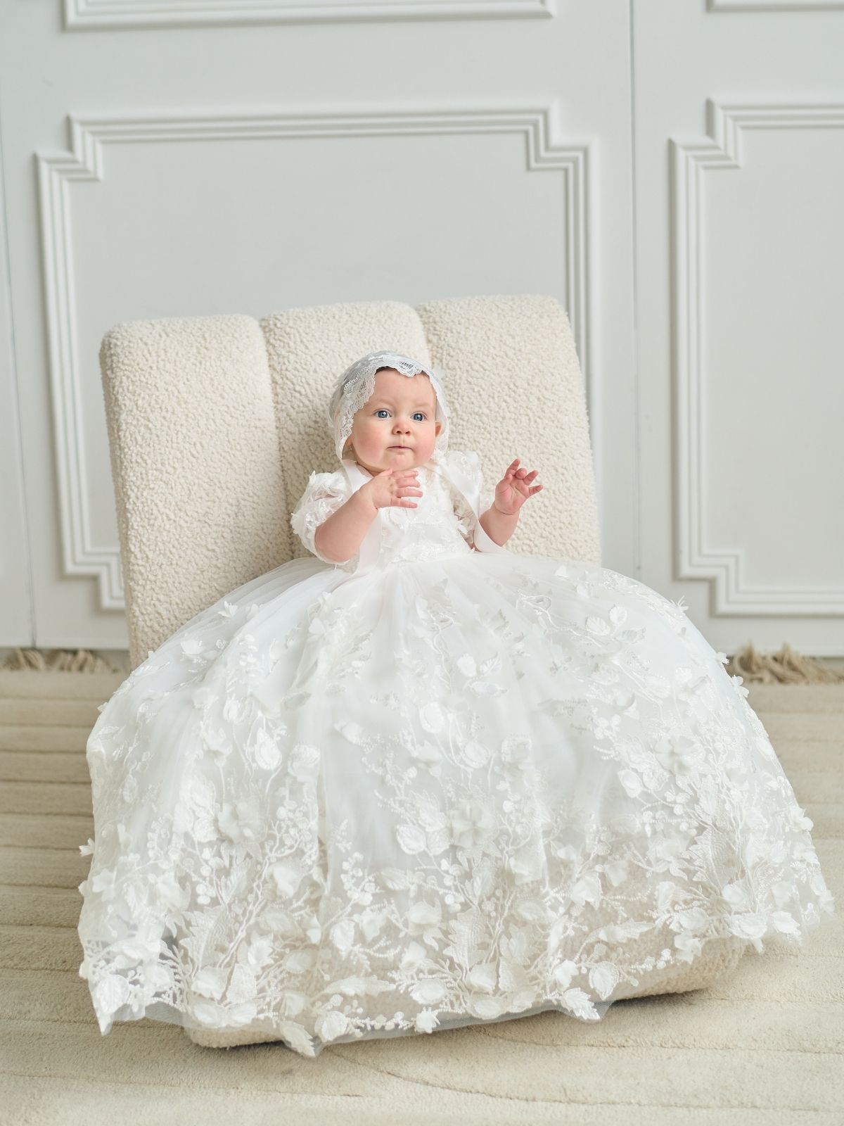 TETER WARM Baptism First Birthday Flower Lace Princess Dress in New York