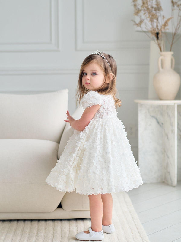 TETER WARM Baptism First Birthday Flower Lace Princess Dress in LA