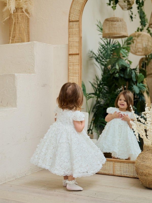 Baby Baptism Dresses Flower Girl Wedding White Dress