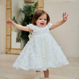 Baby Baptism Dresses Flower Girl Wedding White Dress