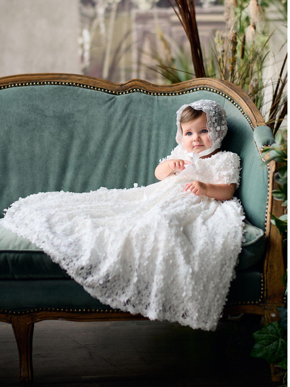 Baby Baptism Dresses Flower Girl Wedding White Dress