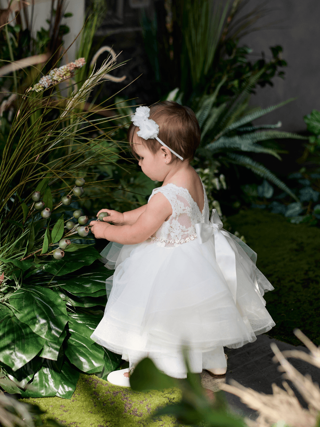 baptism dress Baby Girl Baptism Dress Off-White Lace