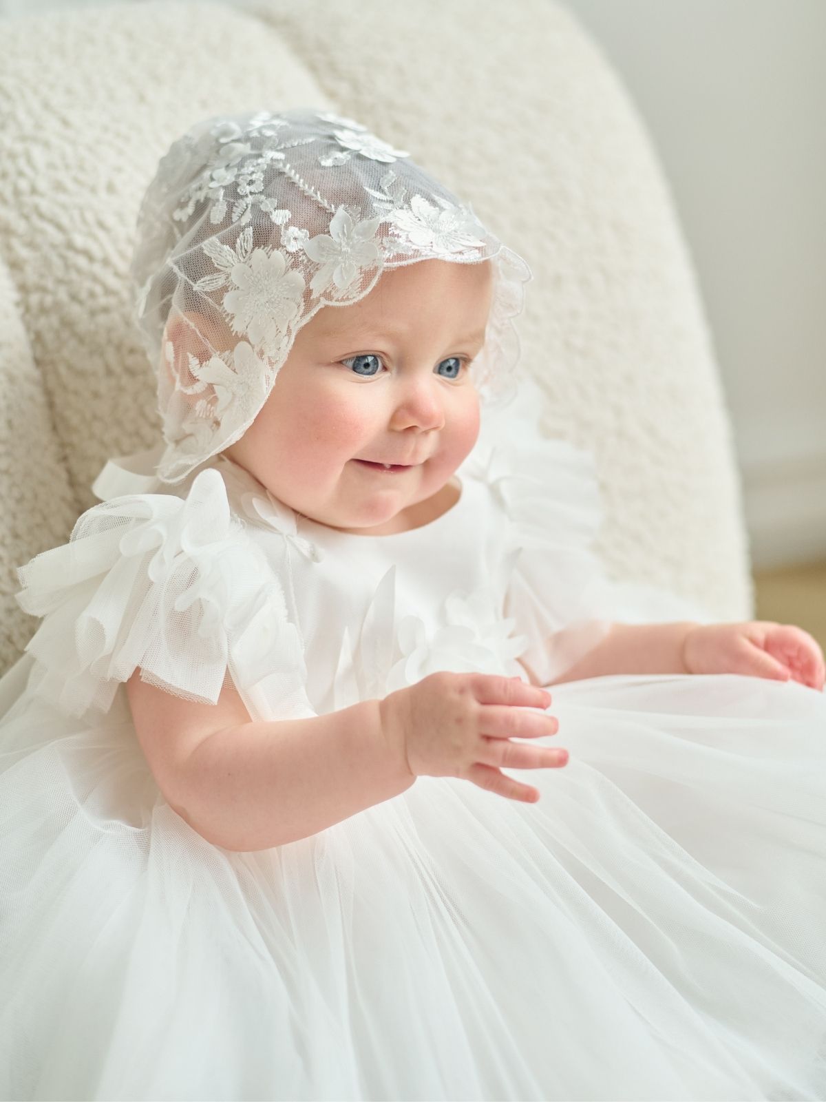 Baby Baptism Dresses Flower Girl Wedding White Dress