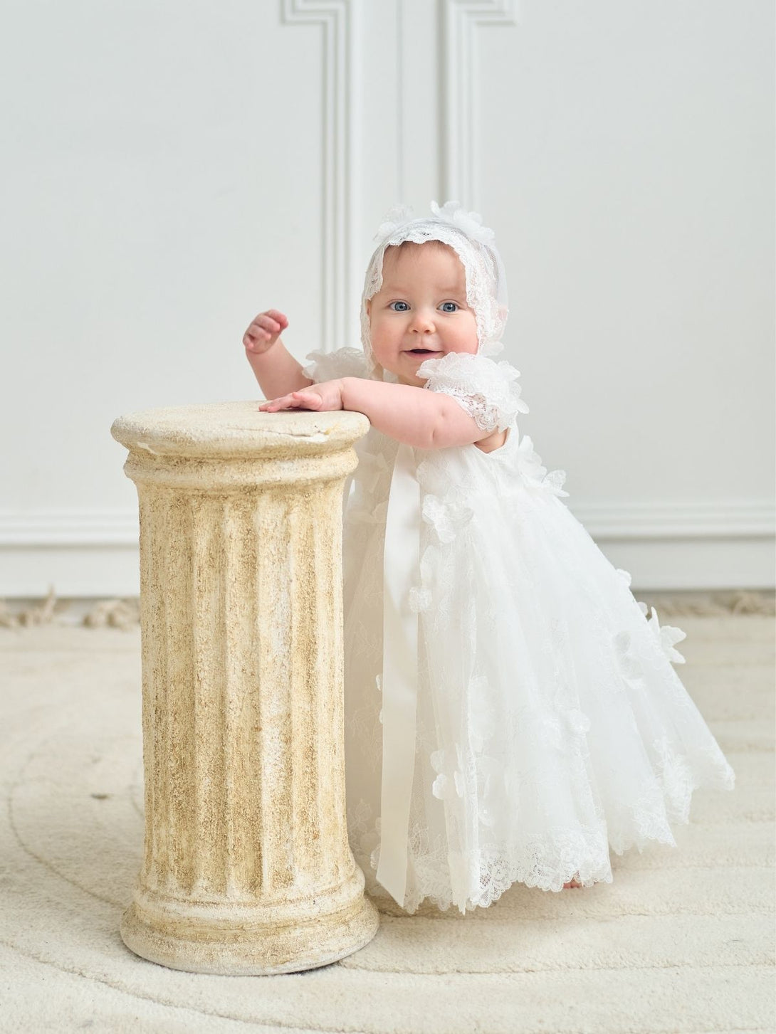 Baby Baptism Dresses Flower Girl Wedding White Dress