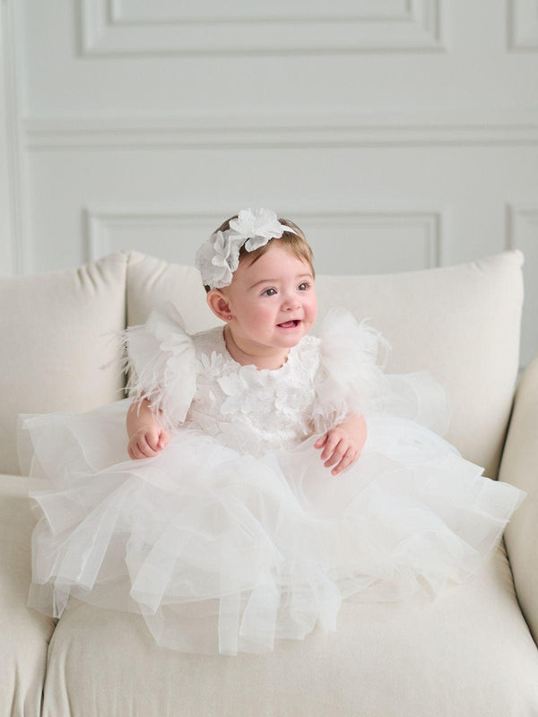 Baby Baptism Dresses Flower Girl Wedding Pale Pink Dress