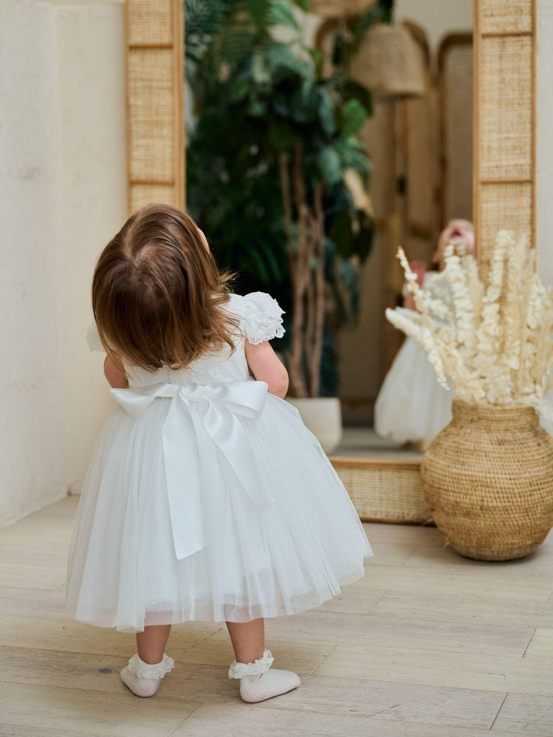 Baptism Flower Lace Princess Dress in New Jersey
