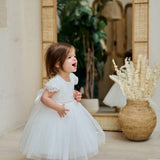 Baby Baptism Dresses Flower Girl Wedding White Dress