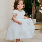 Baby Baptism Dresses Flower Girl Wedding White Dress