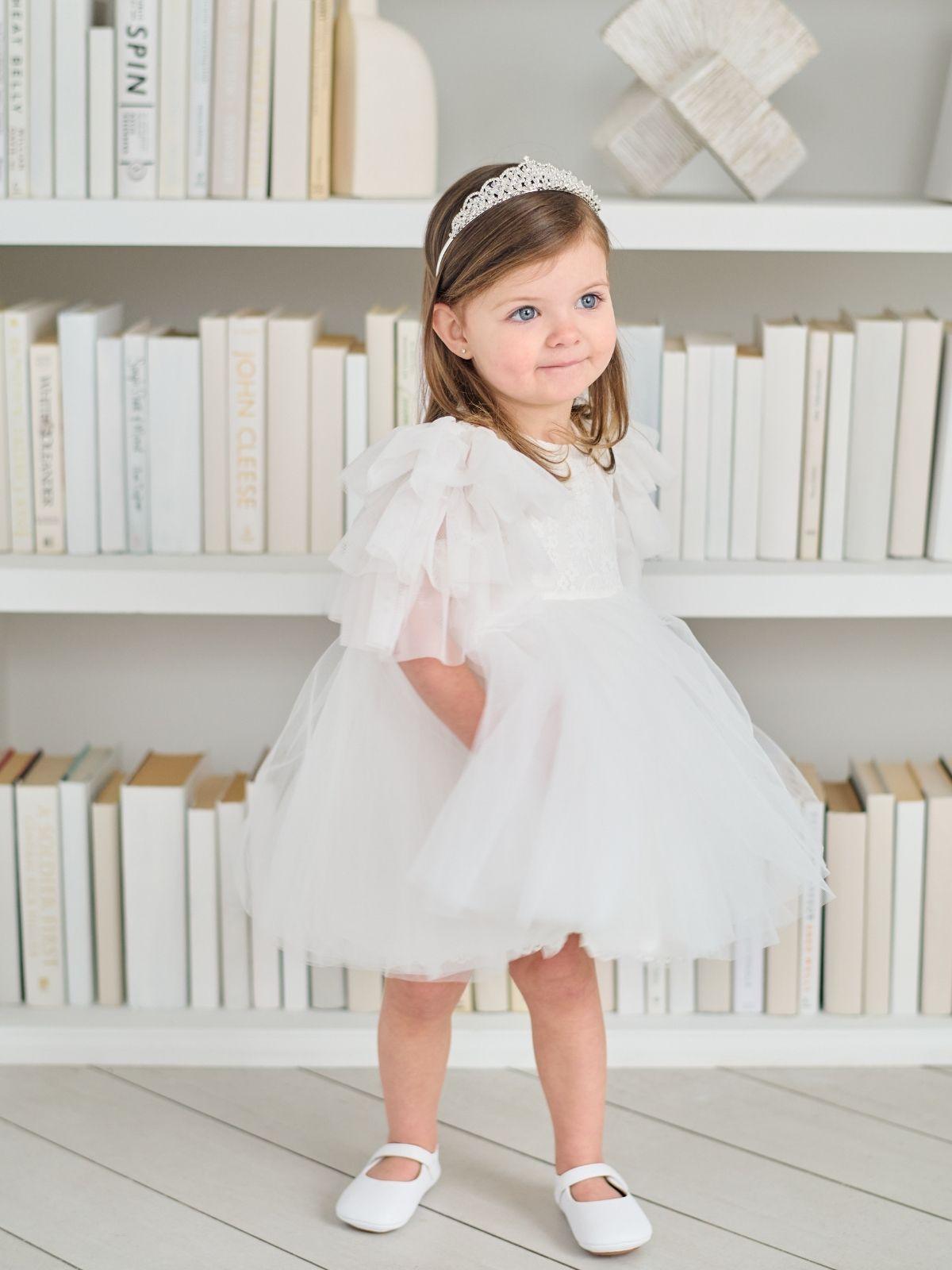 TETER WARM Baptism First Birthday Flower Lace Princess Dress in New York