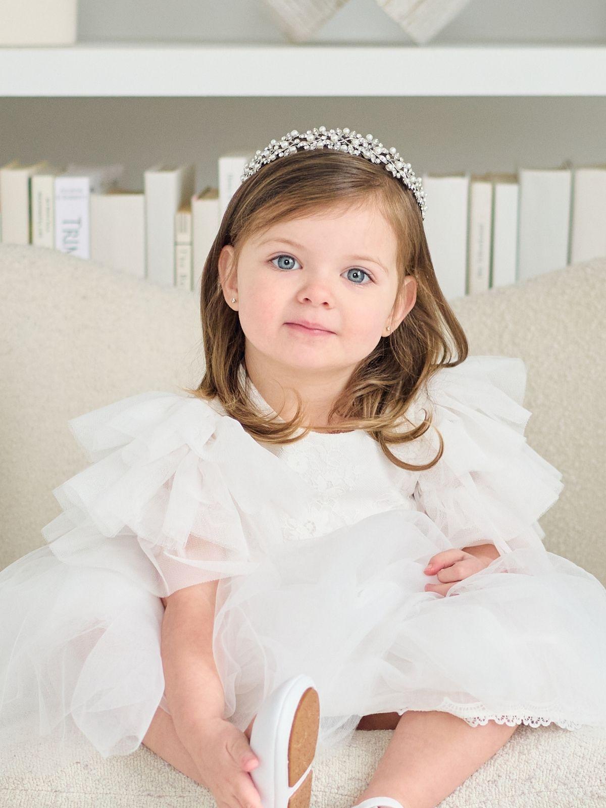 TETER WARM Baptism First Birthday Flower Lace Princess Dress in New York