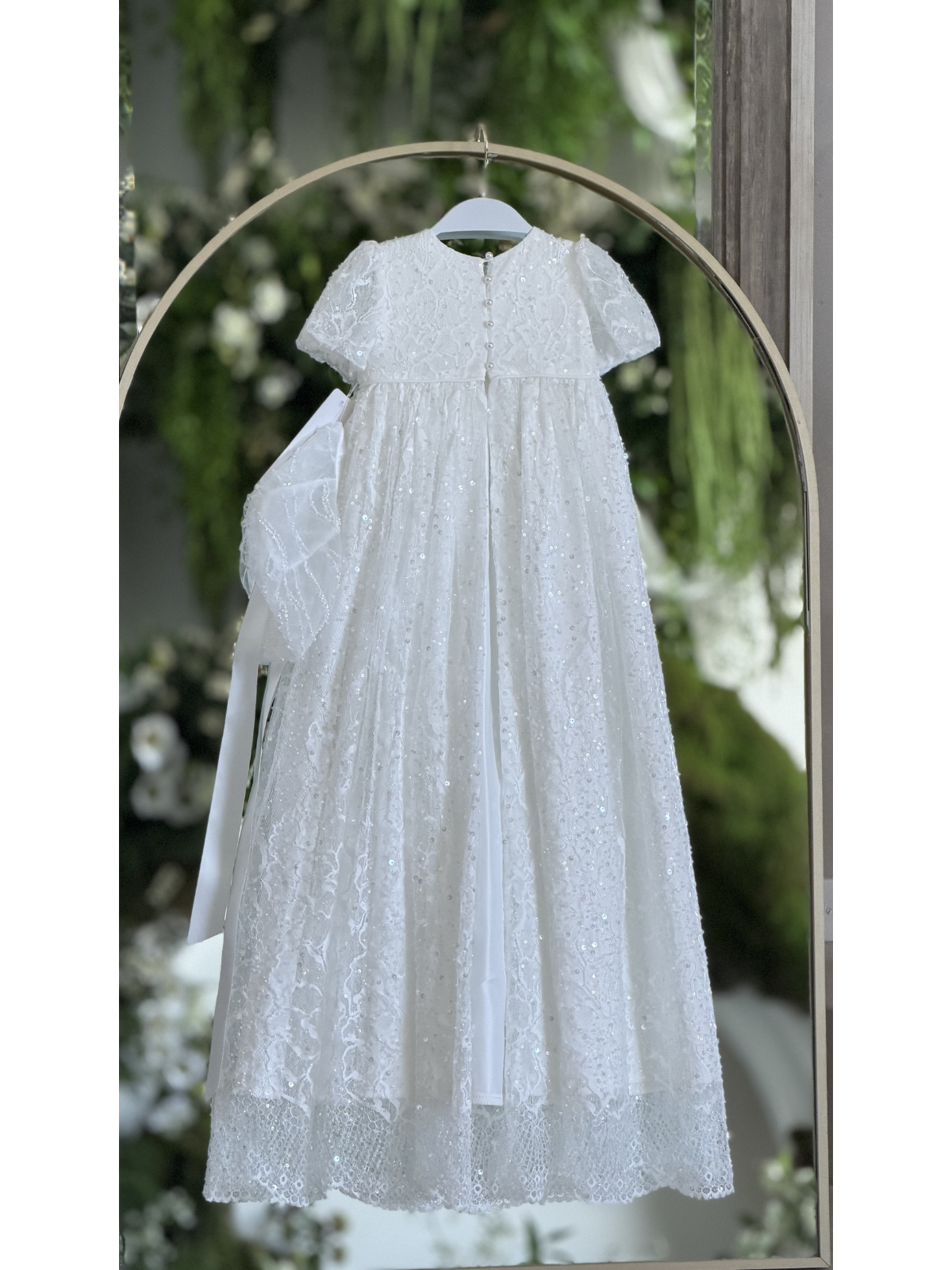 long sleeve dress for christening Delilah Long-Sleeve Christening Gown & Baptism Dress 12M