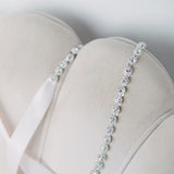accessories bridal wedding crystal belt communion dress