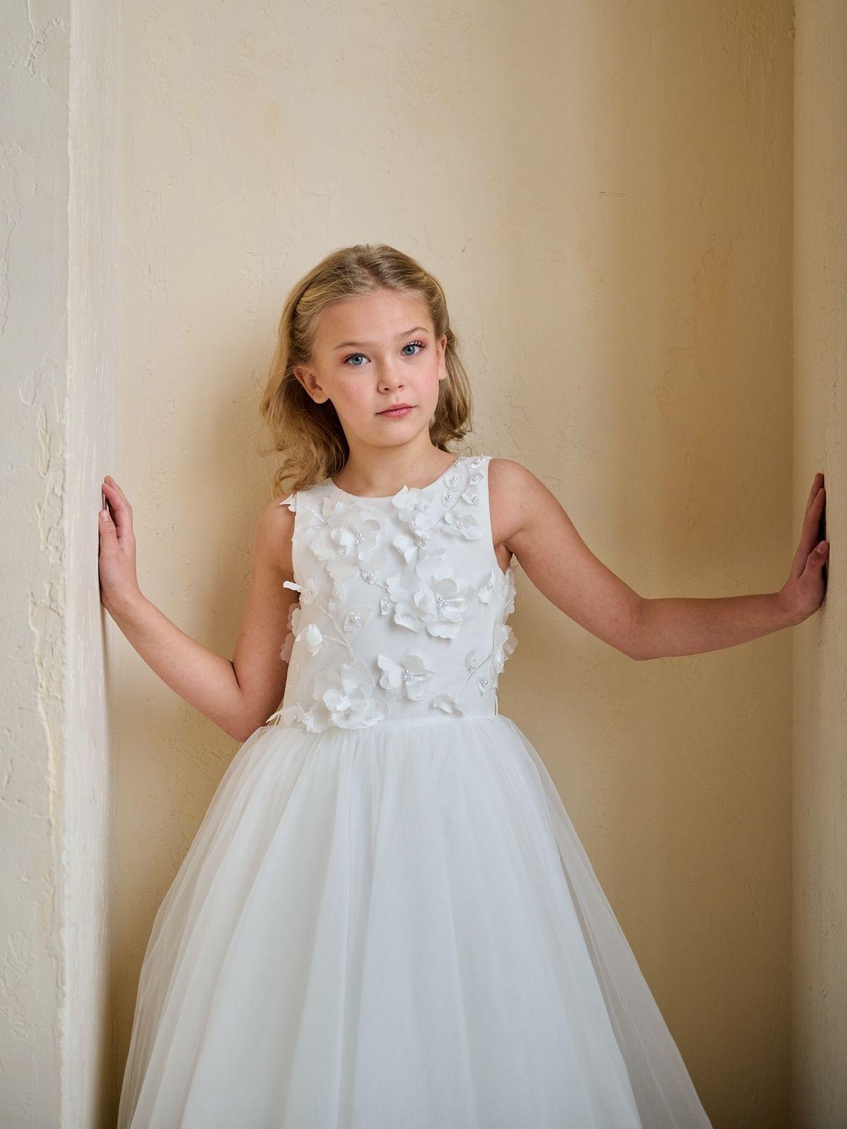 First Communion Communion Dresses Flower Girl Wedding White Dress