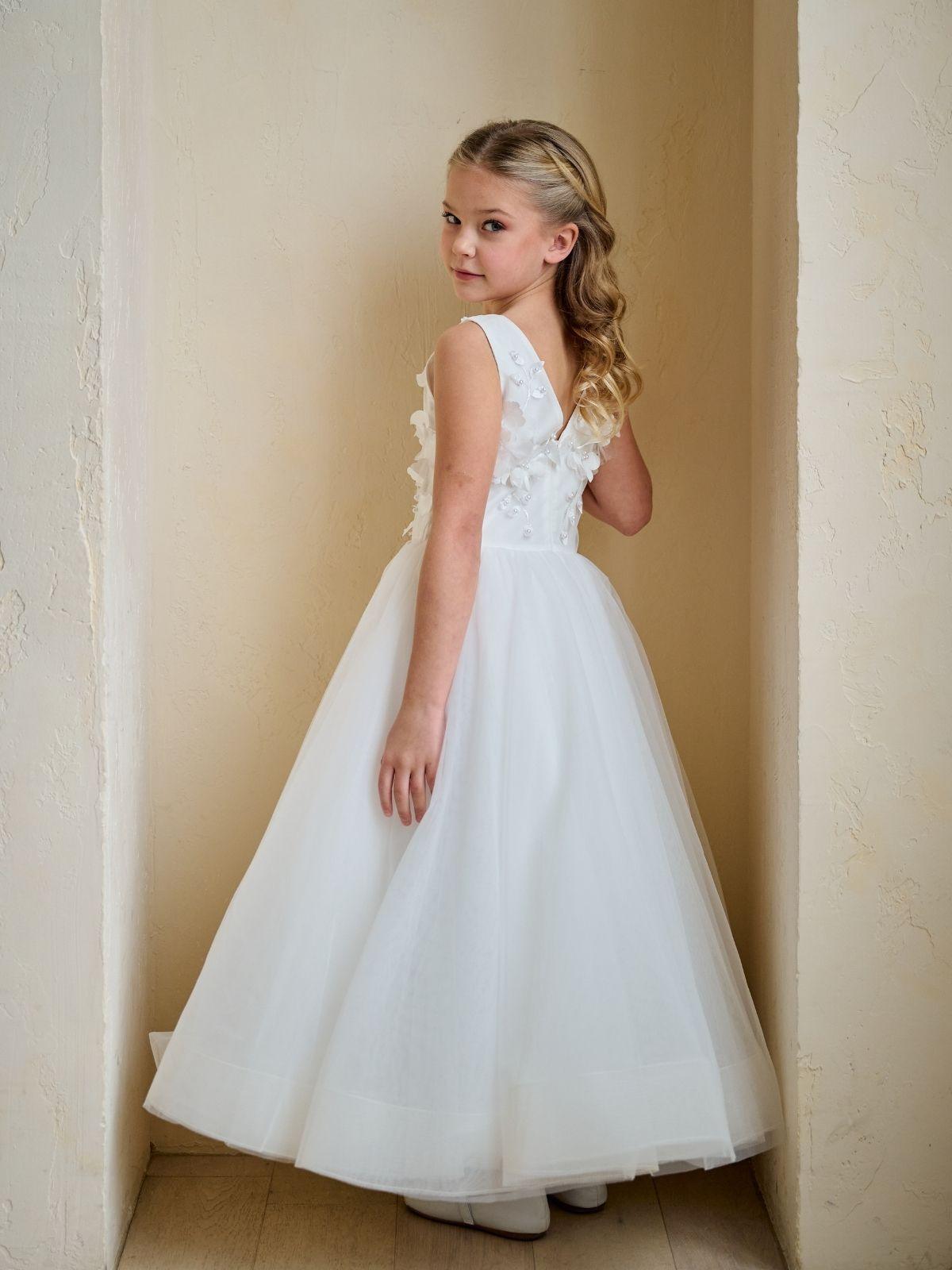 First Communion Communion Dresses Flower Girl Wedding White Dress