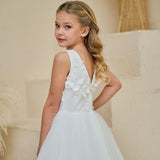 TETER WARM Communion Girls White Dress Occasion Flow Lace Princess Wear in New York