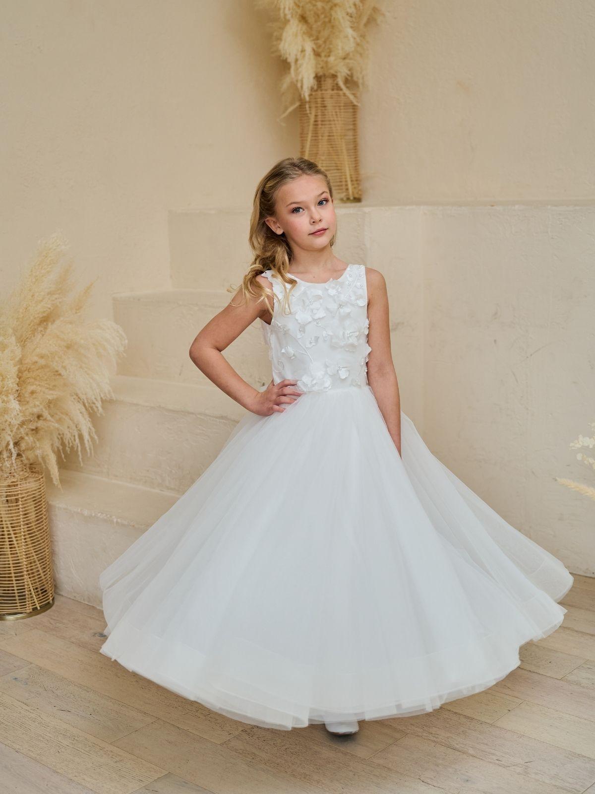First Communion Communion Dresses Flower Girl Wedding White Dress