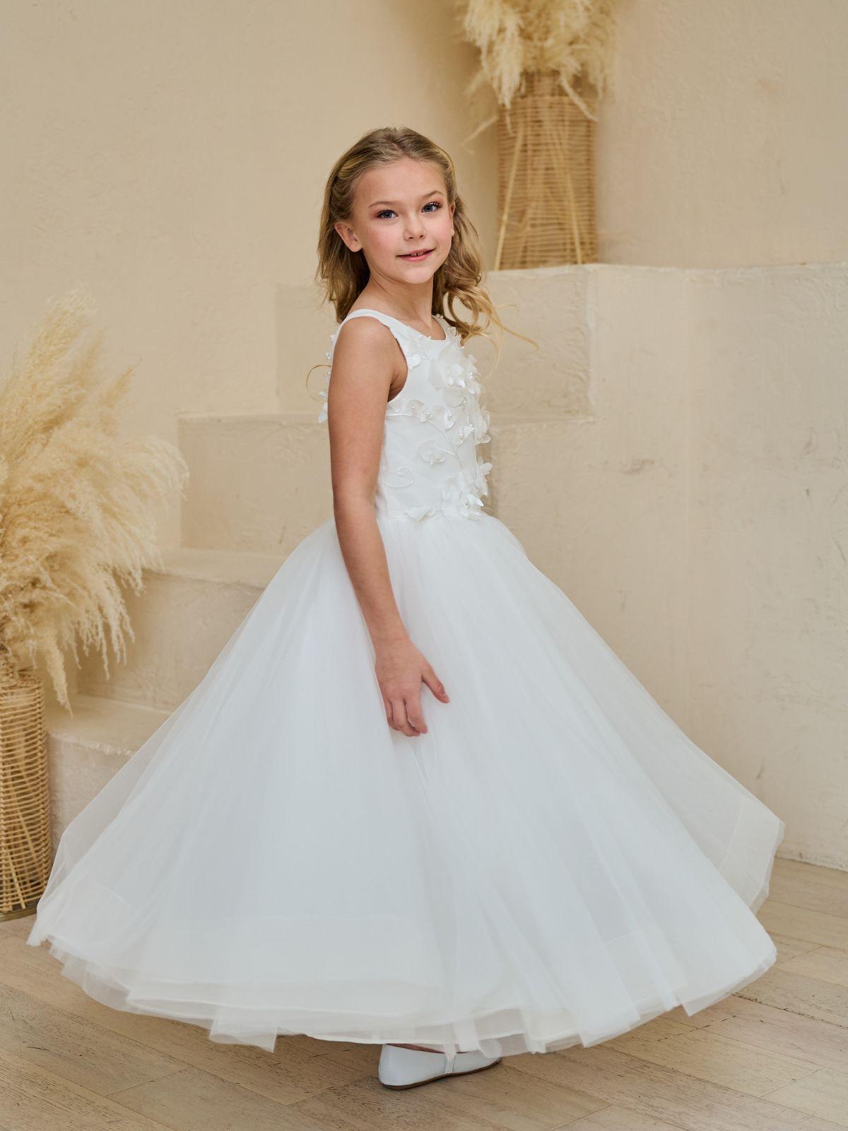 First Communion Communion Dresses Flower Girl Wedding White Dress