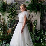 First Communion Flower Girl Wedding White Dress