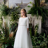 First Communion Flower Girl Wedding White Dress